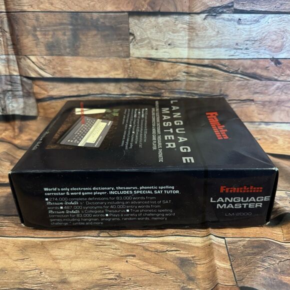 1987 Franklin Computer Language Master Dictionary Thesaurus LM2000 B Vintage - Picture 4 of 15